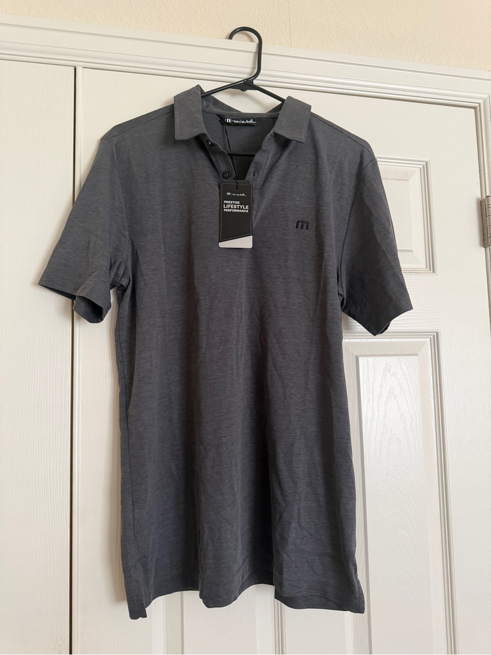 TravisMathew Dark Gray Men's Performance Polo